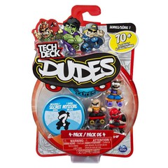 Tech Deck Dudes Mini 4 Pack Series 1 Assorted