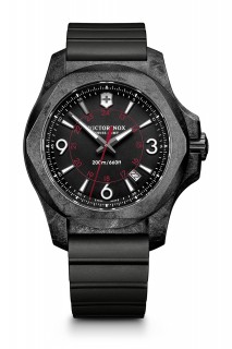 Victorinox I.N.O.X. Carbon Black Dial Mens Rubber Watch