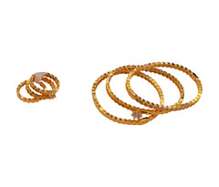 Women's  BRACELET & RING SET 12  Gold