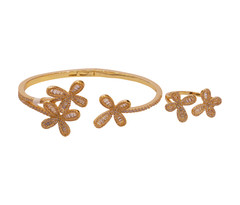 Women's  BRACELET & RING SET 14  Gold