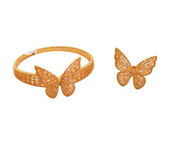 Women's  BRACELET & RING SET 22  Gold