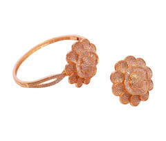 Women's  BRACELET & RING SET 24  Gold