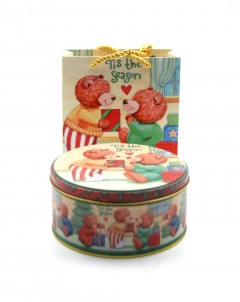 Gift Set (Paper Bag+ Round Tin Container)-B