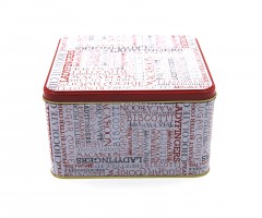 Square Tin Storage Container 22.2 cm