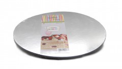 Cake Board Round 20 cm Shiny Silver 5Pc