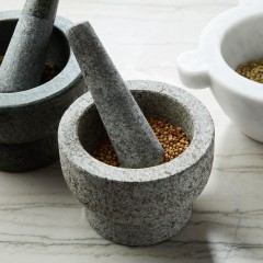Mortar And Pestle Marble Stone 14.5Cm