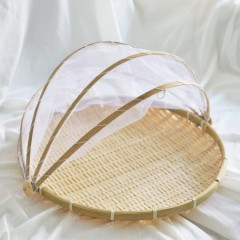Bamboo Food Cover Round 38Cm