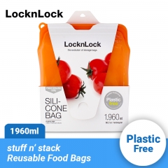 Silicone bag 1,960ml orange