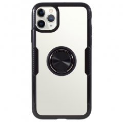 Cover with transparent ring with elegant black frame iPhone 11 Pro