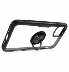 Cover with transparent ring with elegant black frame iPhone 11 Pro