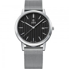 Cover Mens Classic Silver Watch