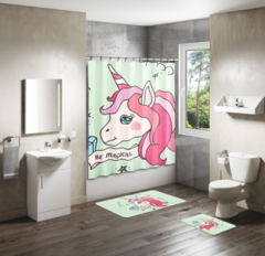 Shower Curtain&Bath Mat Sets-2