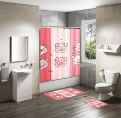 Shower Curtain&Bath Mat Sets-7