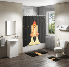 Shower Curtain&Bath Mat Sets-10