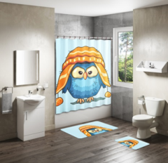 Shower Curtain&Bath Mat Sets-16