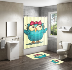 Shower Curtain&Bath Mat Sets-17