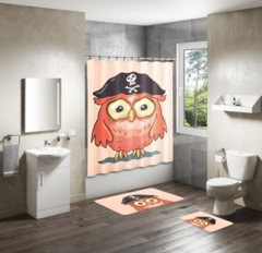 Shower Curtain&Bath Mat Sets-18