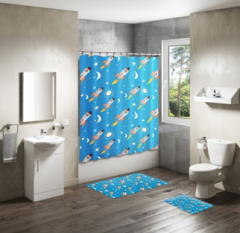 Shower Curtain&Bath Mat Sets-40