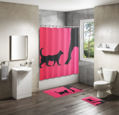 Shower Curtain&Bath Mat Sets-41