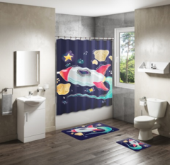 Shower Curtain&Bath Mat Sets-45