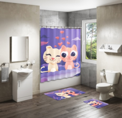 Shower Curtain&Bath Mat Sets-47