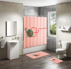 Shower Curtain&Bath Mat Sets-54