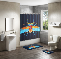 Shower Curtain&Bath Mat Sets-57