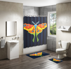 Shower Curtain&Bath Mat Sets-60