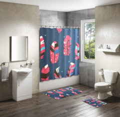 Shower Curtain&Bath Mat Sets-63
