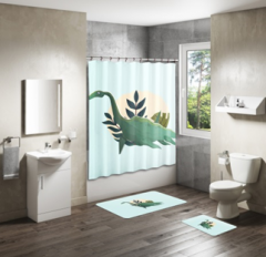 Shower Curtain&Bath Mat Sets-74