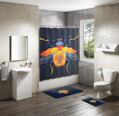 Shower Curtain&Bath Mat Sets-75