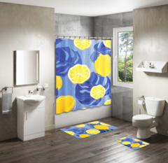 Shower Curtain&Bath Mat Sets-80