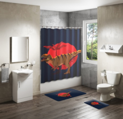Shower Curtain&Bath Mat Sets-82
