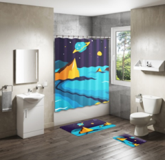 Shower Curtain&Bath Mat Sets-95