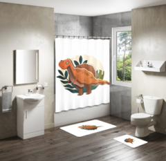 Shower Curtain&Bath Mat Sets-98