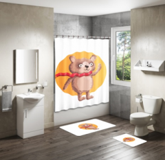 Shower Curtain&Bath Mat Sets-99