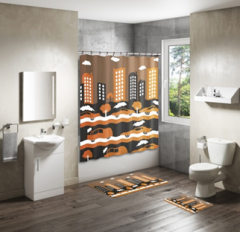 Shower Curtain&Bath Mat Sets-103