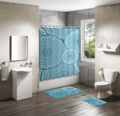 Shower Curtain&Bath Mat Sets-116