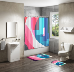 Shower Curtain&Bath Mat Sets-117