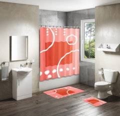 Shower Curtain&Bath Mat Sets-138