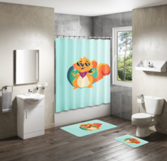 Shower Curtain&Bath Mat Sets-142