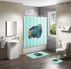 Shower Curtain&Bath Mat Sets-143