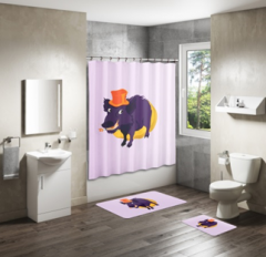 Shower Curtain&Bath Mat Sets-144