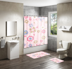 Shower Curtain&Bath Mat Sets-148