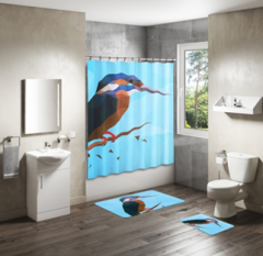 Shower Curtain&Bath Mat Sets-154