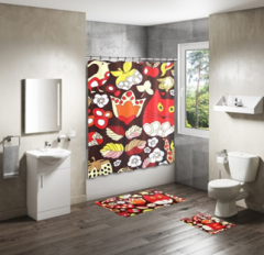 Shower Curtain&Bath Mat Sets-164