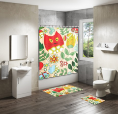 Shower Curtain&Bath Mat Sets-167