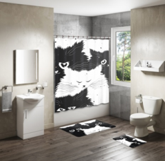 Shower Curtain&Bath Mat Sets-168