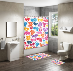 Shower Curtain&Bath Mat Sets-172