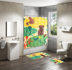 Shower Curtain&Bath Mat Sets-173